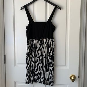 Eight Sixty black and white jersey dress